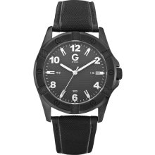 G by GUESS Black Nylon Strap Watch