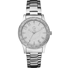 G by GUESS Silver-Tone Glitz Watch