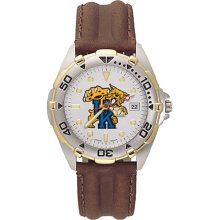 Gent's All Star University Of Kentucky Watch w/ Leather Strap