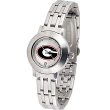 Georgia Bulldogs UGA Ladies Stainless Steel Watch