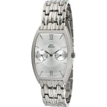 Gino Franco Men's Stainless Steel Multifunction Bracelet Watch