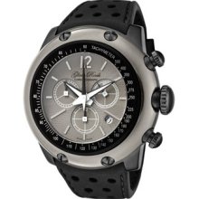 Glam Rock Watches Miami Chronograph Grey Guilloche Dial Brown Silicone