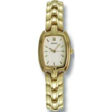 Gold Tone Dress Watch White Dial