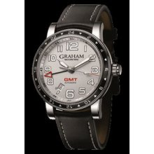 Graham Silverstone Time Zone Racing Silver Watch 2TZAS.S01A