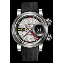 Graham Swordfish Grillo Alarm GMT Silver Eye Watch 2SWGS.S08A