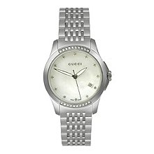 Gucci G-Timeless Mother-of-Pearl Dial Women's Watch #YA126510