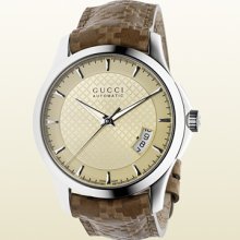 Gucci g-timeless watch medium stainless steel case