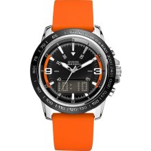 Guess Orange Dual Time Men's Watch U95155g4