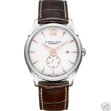 Hamilton H38655515 Jazzmaster Slim Petite Seconde Brown Leather Swiss Made Watch