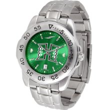 Hawaii Rainbow Warriors Sport Steel Band AnoChrome-Men's Watch