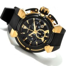 Imperious Men's X-Wing Swiss Made Quartz Chronograph Carbon Fiber Strap Watch GOLDTONE