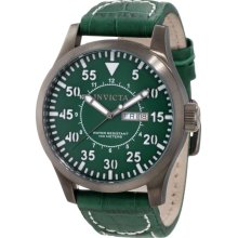 Invicta 11205 Specialty Green Dial Green Leather Men's Watch