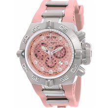 Invicta 1391 Men's Subaqua Noma IV Pink Dial Chronograph Pink Rubber S