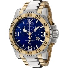 Invicta 6261 Reserve Blue Dial Two Tone Stainless Chrono Men's Watch