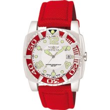 Invicta Aluminum Diver Red Dial Strap Inv7009