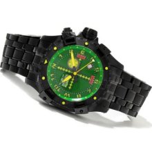 Invicta Men's Aviator Quartz GMT Stainless Steel Bracelet Watch GREEN