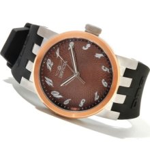 Invicta Men's DNA Elegant Quartz Stainless Steel Silicone Strap Watch BROWN