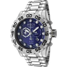 Invicta Men's Reserve Chronograph Blue Dial Stainless Steel