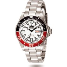 Invicta Sapphire Automatic Red and White Dial Skeleton Dive