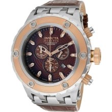 Invicta Watches Men's Subaqua/Reserve Chronograph Brown Textured Dial