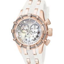 Invicta Women's 6951 Bolt Reserve Rose Gold White Chronograph Watch $1,995