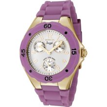 Invicta Women's Angel White Dial Purple Silicon ...