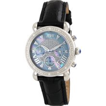 JBW Women's Stainless Steel Blue 'Victory' Diamond Watch ...