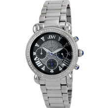 JBW Women's Victory Watch in Silver with Black Dial