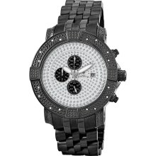 Just Bling Men's JB-6115-E Gotham Chronograph Pave Dial Diamond Metal Watch