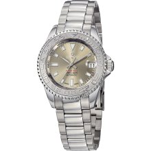 Kadloo Women's 'Match Race' Grey Dial Stainless Steel Watch