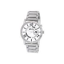 Kenneth Cole Reaction White Dial Watch In Silver