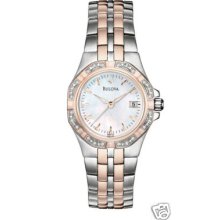 Ladies Bulova Diamond Watch 96r133