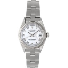 Ladies Rolex Datejust Steel & White Gold Watch 79174