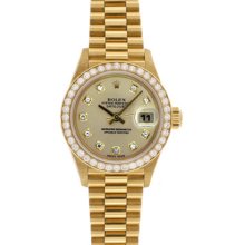 Ladies Rolex President Watch 79178 Genuine Rolex Champagne Dial