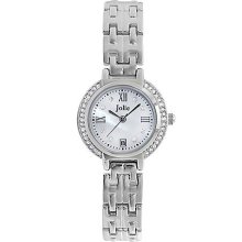 Ladies' Silver Mini Round Glitz Watch