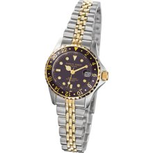 Ladies Two-Tone Multifunction Watch by Charles Hubert