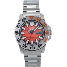 Latest Seiko 5 Sports Monster Men's Automatic Divers Orange Face Snzf49j1