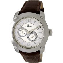 Le Chateau White Brown Leather 5424Mauto-Wht 5424 Men'S