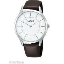 Lorus Ultra Slim Gents Dress Strap Watch - 4.5mm Thick Case. Rta25ax9 Rrp Â£39.99