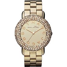 Marc by Marc Jacobs Marci Pave Gold Watch - Gold