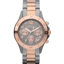 Marc By Marc Men's Mbm3157 Two-tone Stainless-steel Quartz Watch With Black Dia