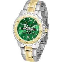 Marshall University Men's Stainless Steel and Gold Tone Watch