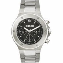 Men`s Prestige Chronograph Roman Numeral Watch With Stainless Steel Band