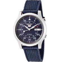 Menâ€™s Seiko 5 Automatic Fabric Watch - Blue