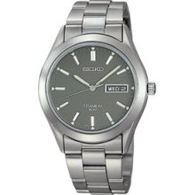 Men Seiko SGG707 Dress Titanium Charcoal