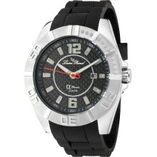 Men's A Diver Black Carbon Fiber Dial Black Silicone