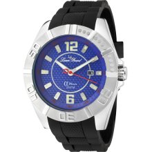 Men's A Diver Blue Carbon Fiber Dial Black Silicone