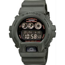 Men's Army Green Tough Solar G-Shock Strap Black Digital Dial