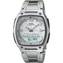 Men's casio classic databank analog digital watch aw81d-7av