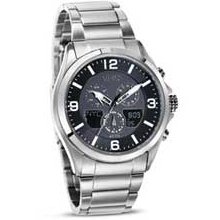 Men's Citizen Eco-Drive Chronograph Watch with Black Dial (Model: